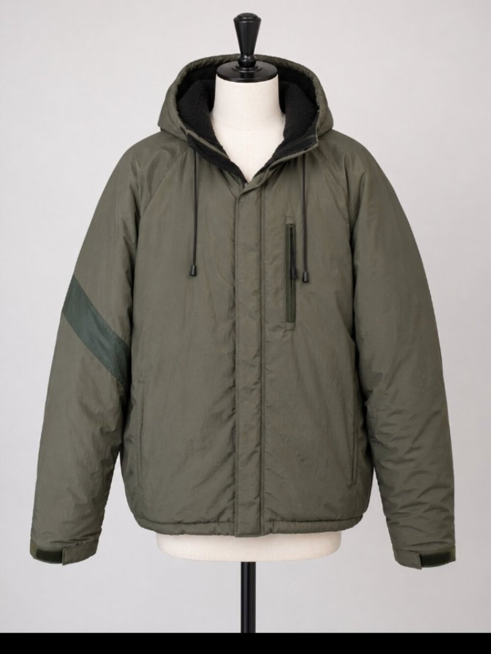 LL Bean Insulated Jacket Mens XXL Olive Green Winter Ski Coat Hooded Zip Y2K